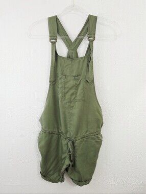 Ripe tencel playsuit olive green shortalls women's Size XS maternity